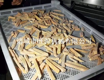 地瓜條速凍機使用現場